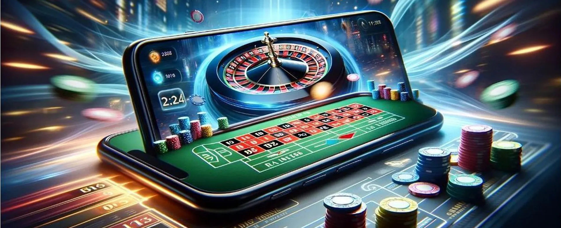 Dynamic online casino background featuring various games at PHBET COM